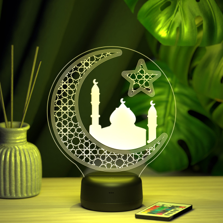 3D светильник  Светильник "Мечеть и полумесяц"