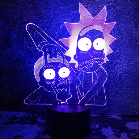 3D светильник  Рик и Морти