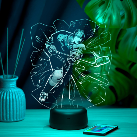 3D светильник  Светильник "Хоккеист"