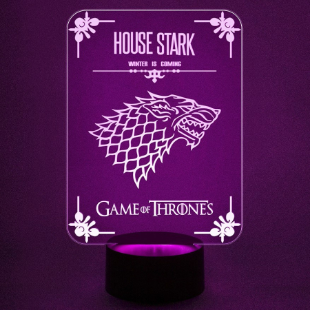 3D светильник  House Stark - Игра престолов
