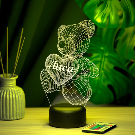 3D светильник  Светильник "Мишка с именем Лиса"