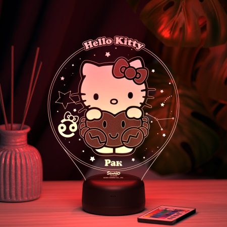 3D светильник  Рак - Hello Kitty